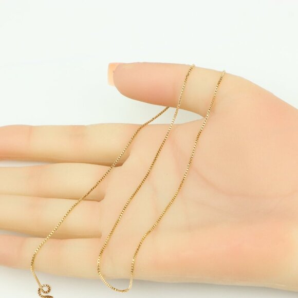 "Elegant Rose Gold Box Chain Necklace for Everyday or Layered Look, XPNL0317 - Picture 5 of 12